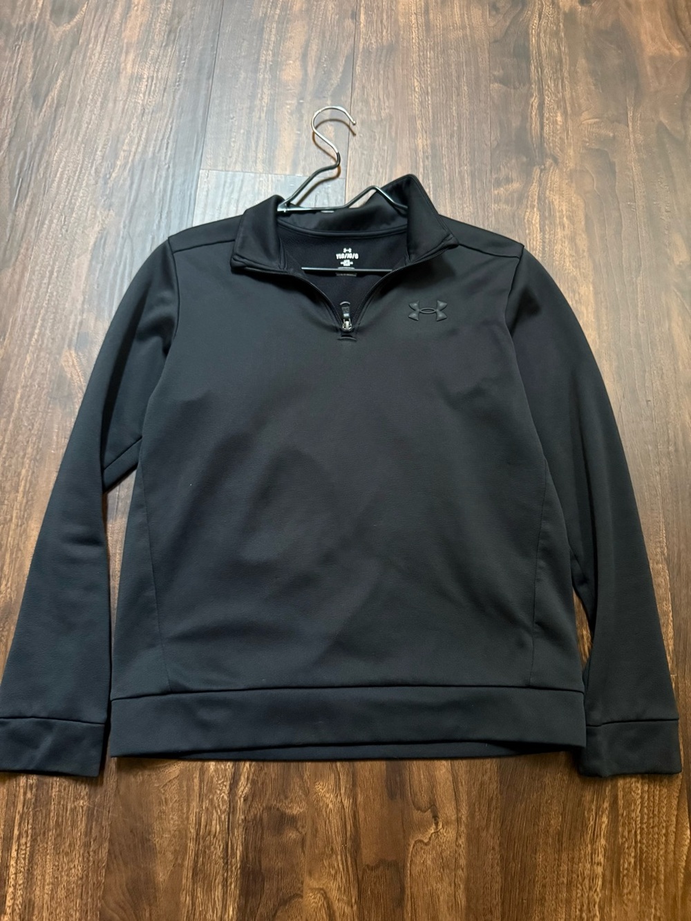 Under Armour Youth Black Half-Zip Pullover Sweater